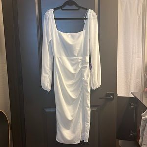 Windsor Ivory Bodycon with Thigh Slit